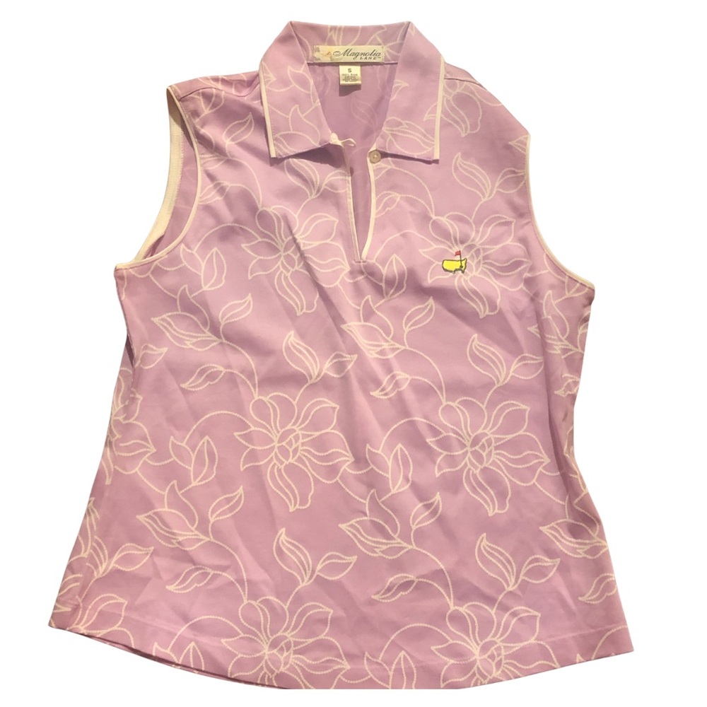Magnolia Lame Masters lilac golf shirt size small.